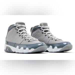JORDAN 9 RETRO 'COOL GREY' 2025 (Men’s 4.5 = Women’s 6 / Men’s 5 = Women’s 6.5)